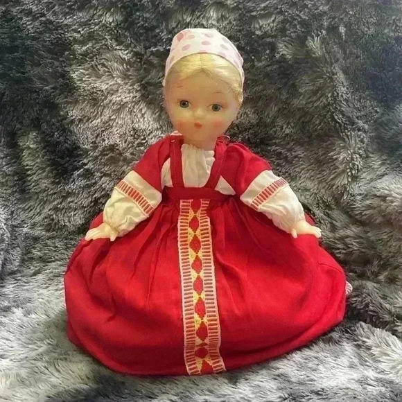 Russian Tea  Cozy with Vinyl Doll Head - Picture 12 of 15